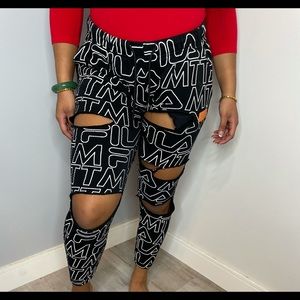 Ripped Fila jogger sweats